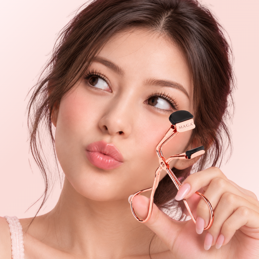 Bấm Mi Góc MAGA Eyelash Curler Rose Gold BM001 Đầu Nhỏ Chính Xác